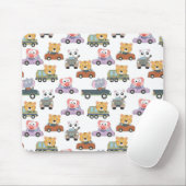 Stoffen in auto's muismat (Met muis)