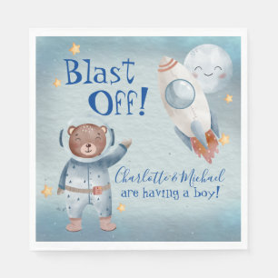 Stoffen in de buitenruimte, Baby Boy Theme Servet