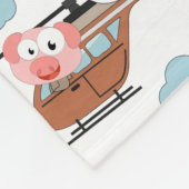 Stoffen in helikopterpatronen fleece deken (Hoek)