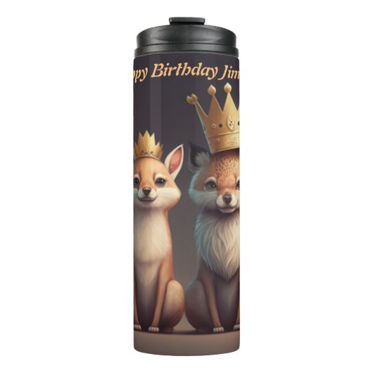 Stoffen in het wild draag kroon thermosbeker (Voorkant)