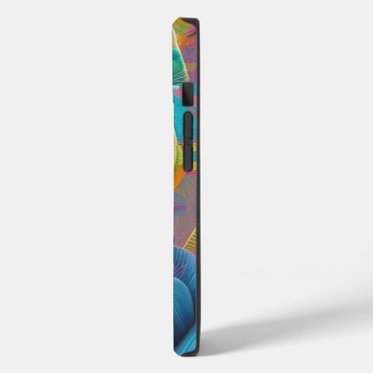 Stoffen kleurrijke katten Case-Mate iPhone case (Achterkant / Links)