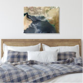 Stoffen stormen canvas afdruk (Insitu (Slaapkamer))