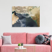 Stoffen stormen canvas afdruk (Insitu (Woonkamer))