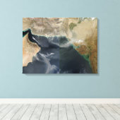 Stoffen stormen canvas afdruk (Insitu (Houten vloer))