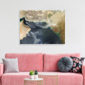 Stoffen stormen canvas afdruk (Insitu (Woonkamer))