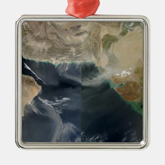 Stoffen stormen metalen ornament (Voorkant)