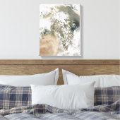 Stoffen stormen over het Midden-Oosten Canvas Afdruk (Insitu (Slaapkamer))