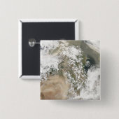 Stoffen stormen over het Midden-Oosten Vierkante Button 5,1 Cm (Voorkant /achterkant)