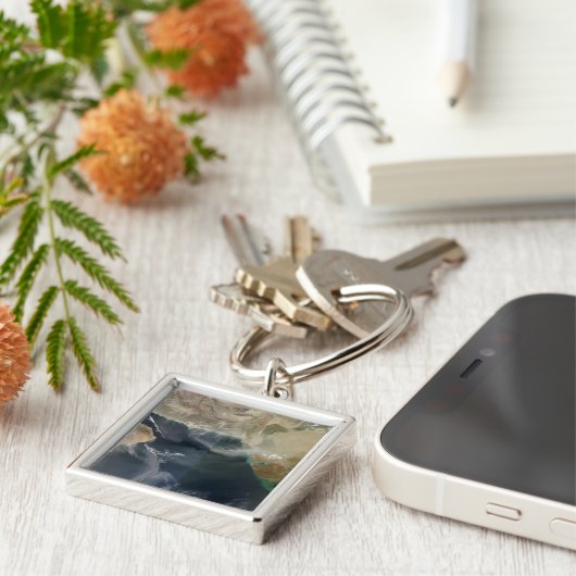 Stoffen stormen sleutelhanger (Zijkant)