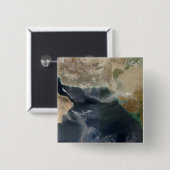 Stoffen stormen vierkante button 5,1 cm (Voorkant /achterkant)