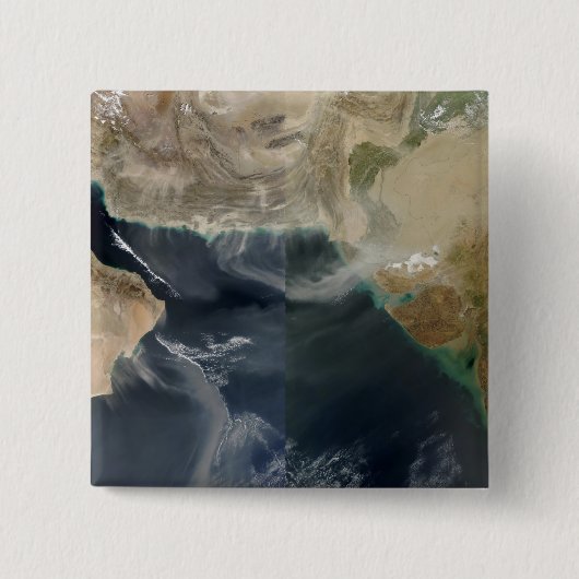 Stoffen stormen vierkante button 5,1 cm (Voorkant)