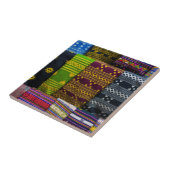 Stoffen Textiel Voor Verkoop Tegeltje (Zijkant)