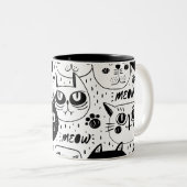 Stoffen Tweekleurige Koffiemok (Voorkant rechts)