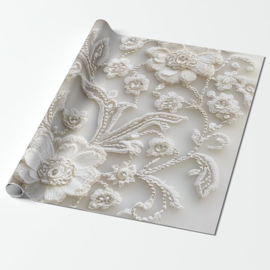 Stoffen uitzicht cadeaupapier (Uitgerold)