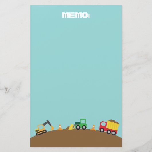 Stoffen voor de bouw van jongens briefpapier (Voorkant)