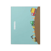 Stoffen voor de bouw van jongens notitieblok (Linkerzijde)