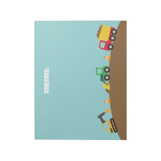 Stoffen voor de bouw van jongens notitieblok (Linkerzijde)