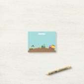 Stoffen voor de bouw van jongens post-it® notes (Op bureau)