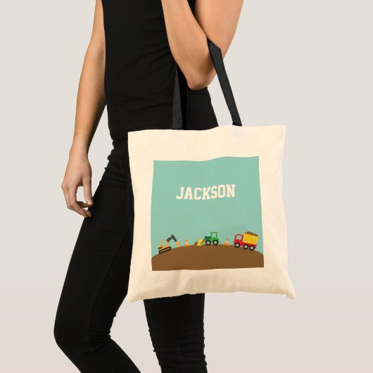Stoffen voor de bouw van jongens tote bag (Voorkant (product))