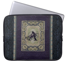 stoffenboek ontwerp monogram laptop sleeve