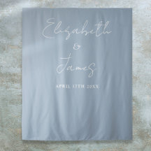 Stoffene blauwe minimalistische trouwfotobackdrop