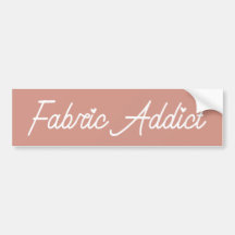 Stoffenverslaafde Moderne Quilt Bumpersticker