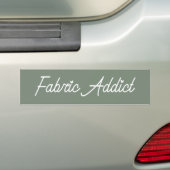 Stoffenverslaafde Moderne Quiltster Bumpersticker (Op auto)