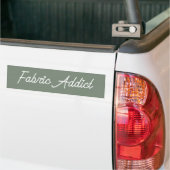 Stoffenverslaafde Moderne Quiltster Bumpersticker (Op Truck)