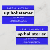 Stoffer Bold Blauw en Wit Visitekaartje (Voorkant / Achterkant)