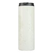 stofferige roos witte bloemen bruiloft thermosbeker (Achterkant)