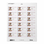 Stoffhund Adressaufkleber Etiket (Full Sheet)