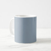 Stoffig blau effen kleur koffiemok (Voorkant links)