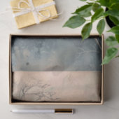 Stoffig blau etherische natuur botanische achtergr tissuepapier (Geschenk)