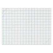 Stoffig blau groot vensterraster tafelkleed (Voorkant (Horizontaal))
