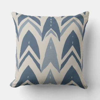 Stoffig blau kust batik Parang chevron geometrisch Kussen