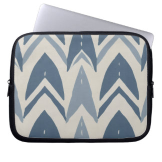 Stoffig blau kust batik Parang chevron geometrisch Laptop Sleeve