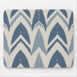 Stoffig blau kust batik Parang chevron geometrisch Muismat