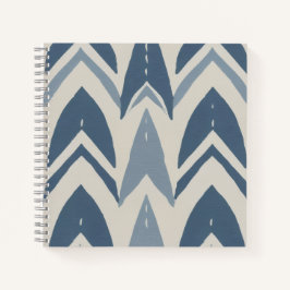 Stoffig blau kust batik Parang chevron geometrisch Notitieboek
