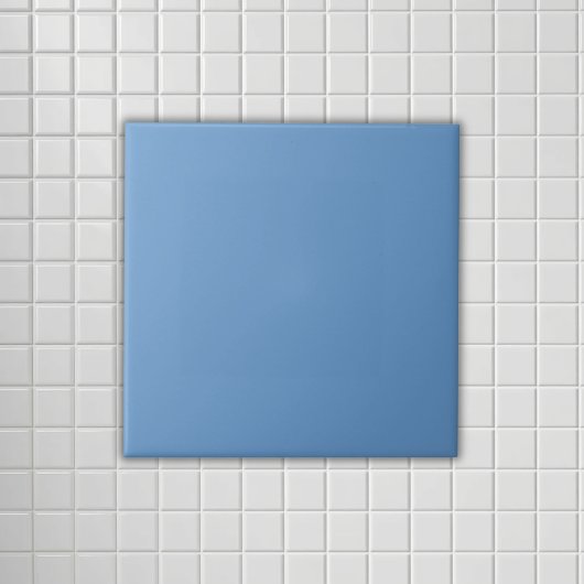 Stoffig blau massief  tegeltje