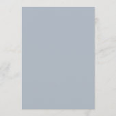 Stoffig blau volks tafel nummers 1–29 kaart (Achterkant)