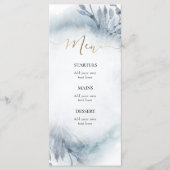 stoffig blau waterverf Menu (Voorkant)