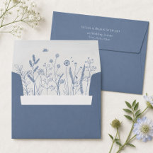 Stoffig blau weiland bruiloft
