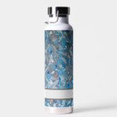 Stoffig Blauw Aangepaste Waterfles (Rechts)