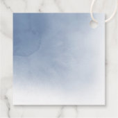 stoffig blauw agaatkruis Eerste Communie Bedankjes Labels (Achterkant)