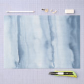 Stoffig Blauw Aquarel Cadeaupapier Tissuepapier (Craft)