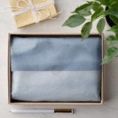 Stoffig Blauw Aquarel Cadeaupapier Tissuepapier (Geschenk)