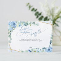 Stoffig Blauw Bloemen Goud Geometrische Luier Raff