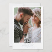 Stoffig Blauw Bloemen Lente groen bruiloft Save th Save The Date (Achterkant)