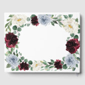 Stoffig Blauw Bourgondië Cranberry Ivoor Herfst Br Gastenboek (Achterkant)