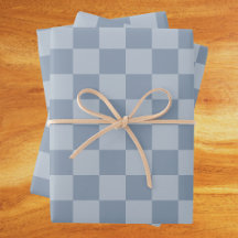 Stoffig blauw dambord